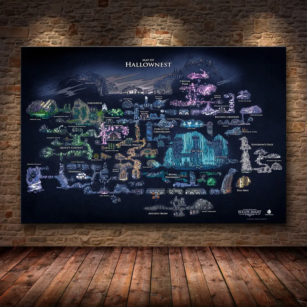 Hollow Knight Hallownest Map G - огляд і ціна Star Map Poster