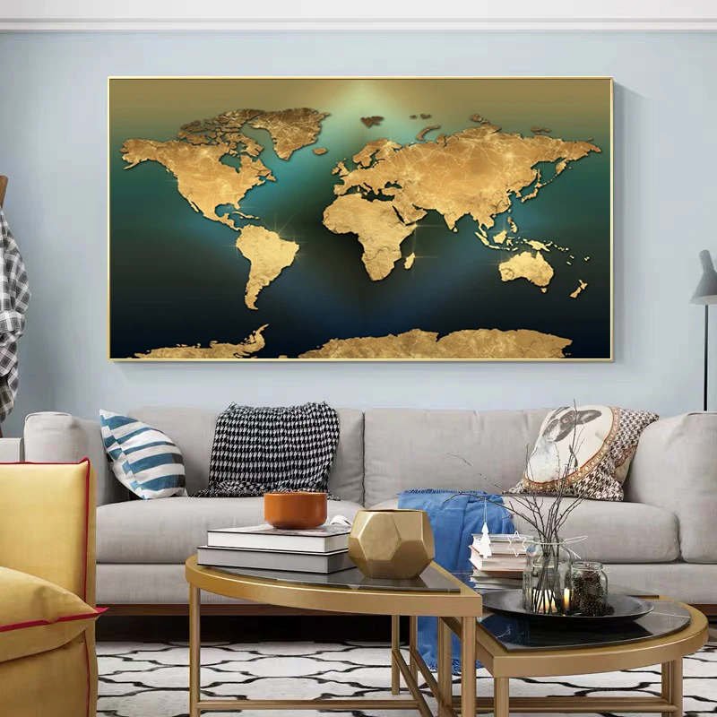 Modern Minimalist World Map Ar - огляд і ціна Star Map Poster